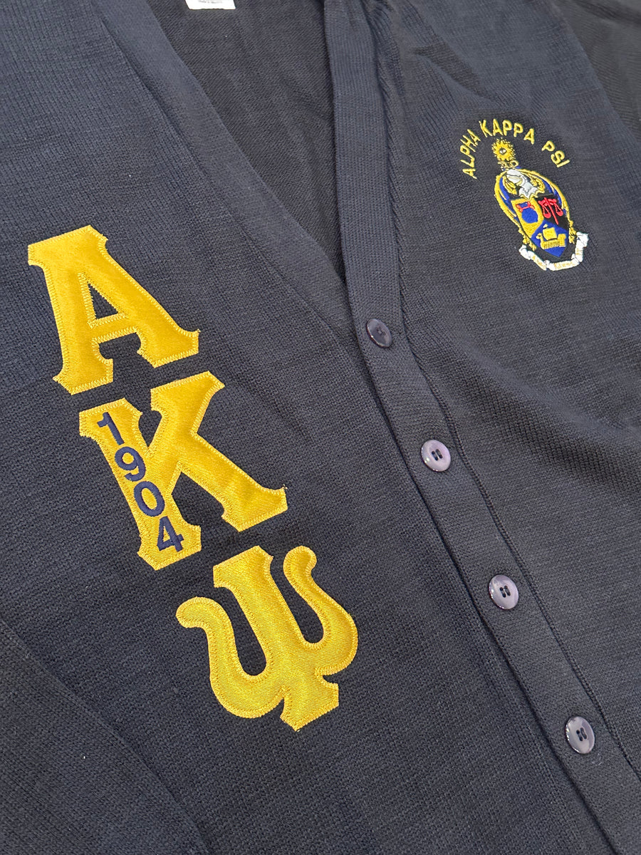 Alpha Kappa Psi Cardigan – Campus Greek Embroidery Shop