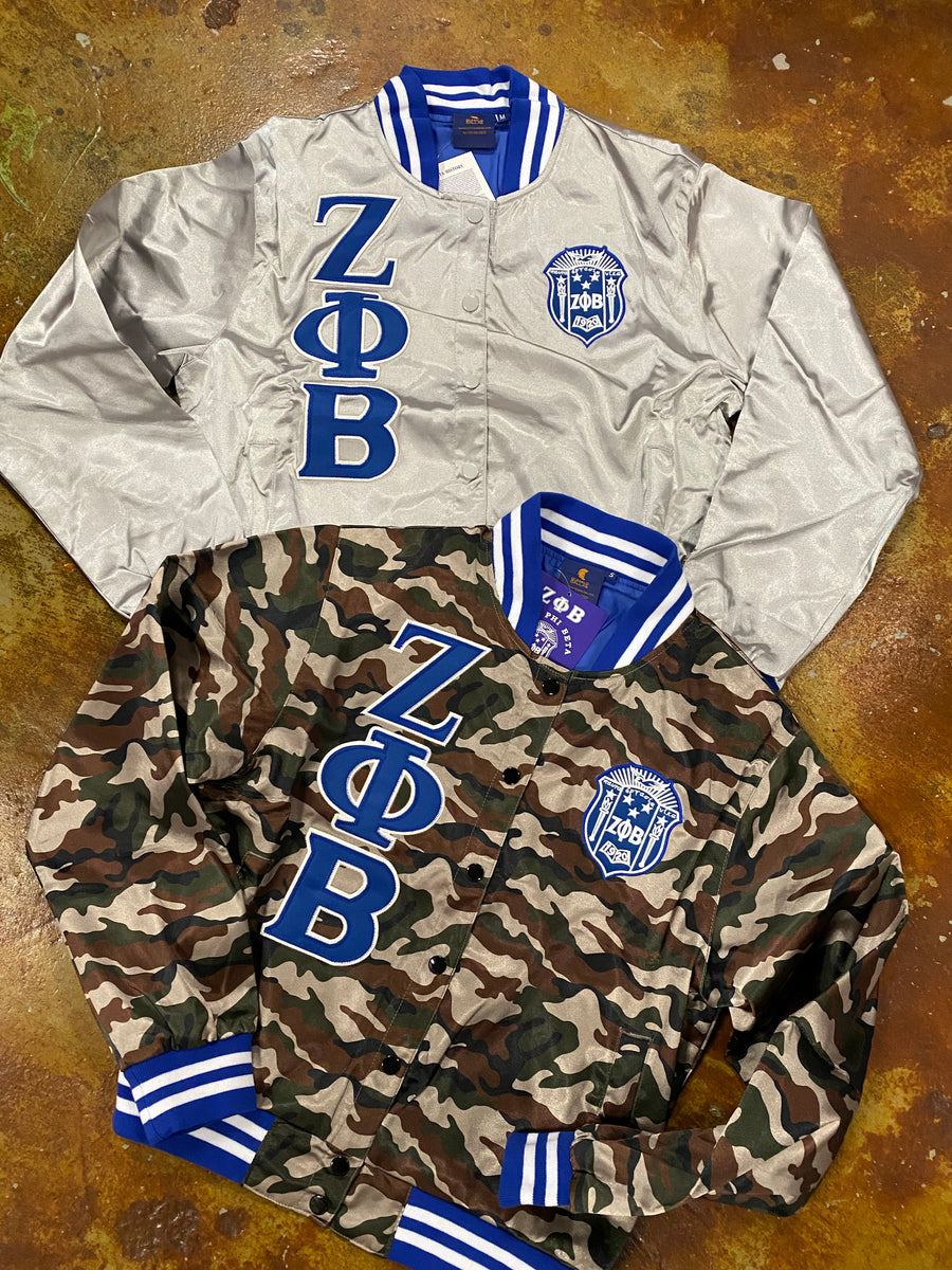 D9 - Zeta Phi Beta Satin Jacket – Campus Greek & Embroidery Shop