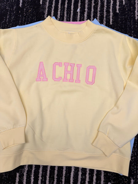 Gingham Mock Neck Sorority Sweatshirts