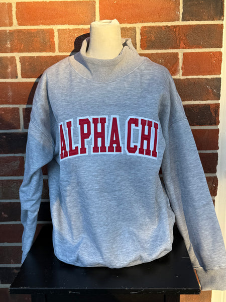 Stitched Mock Neck Sorority Sweatshirts (RTS)