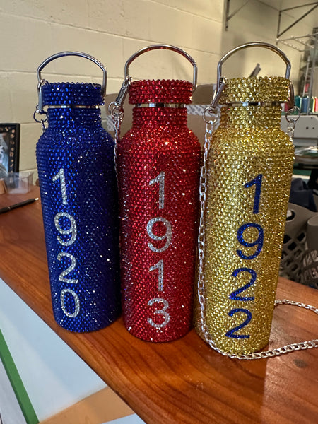 D9 - Rhinestone Water Bottle
