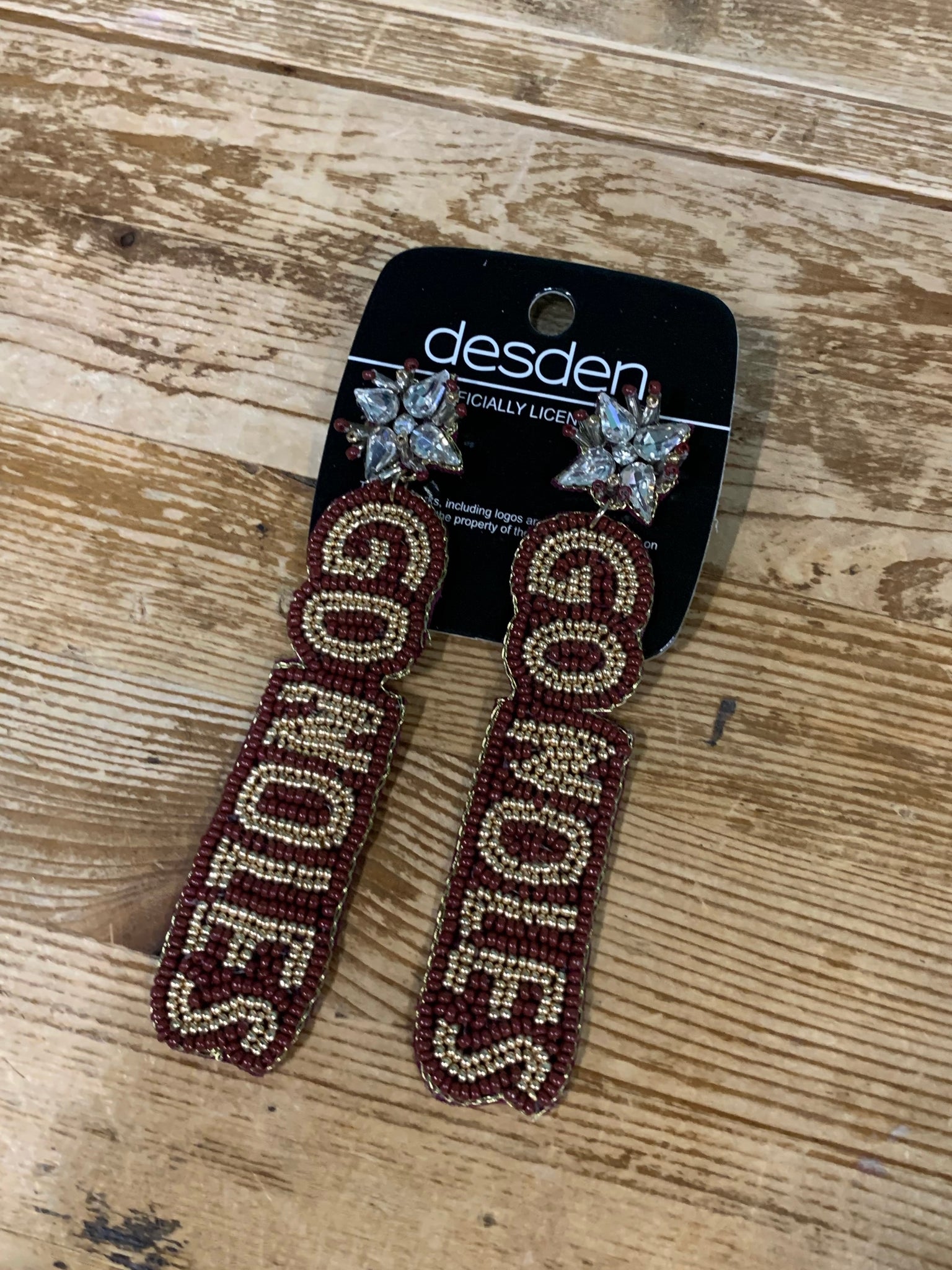 Game Day - FSU Beaded Earrings