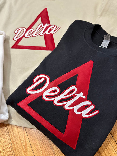 Delta Embroidered Sweatshirts