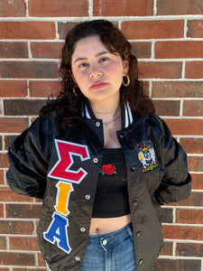 Sigma Iota Alpha Satin Bomber Jackets