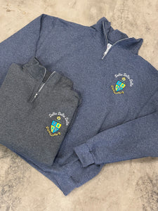 Sorority Embroidered Crest 1/4 Zip Pullovers