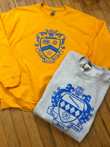 TBS KKPsi - 3D Puff Ink Crest Sweatshirts