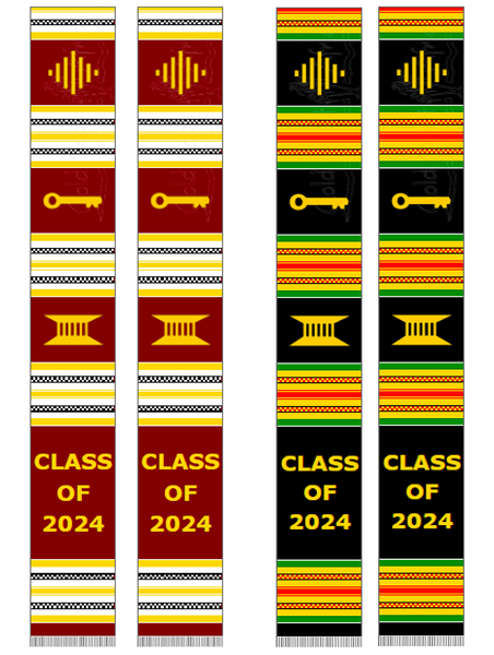 Grad - Kente Cloth Stole (School Edition)