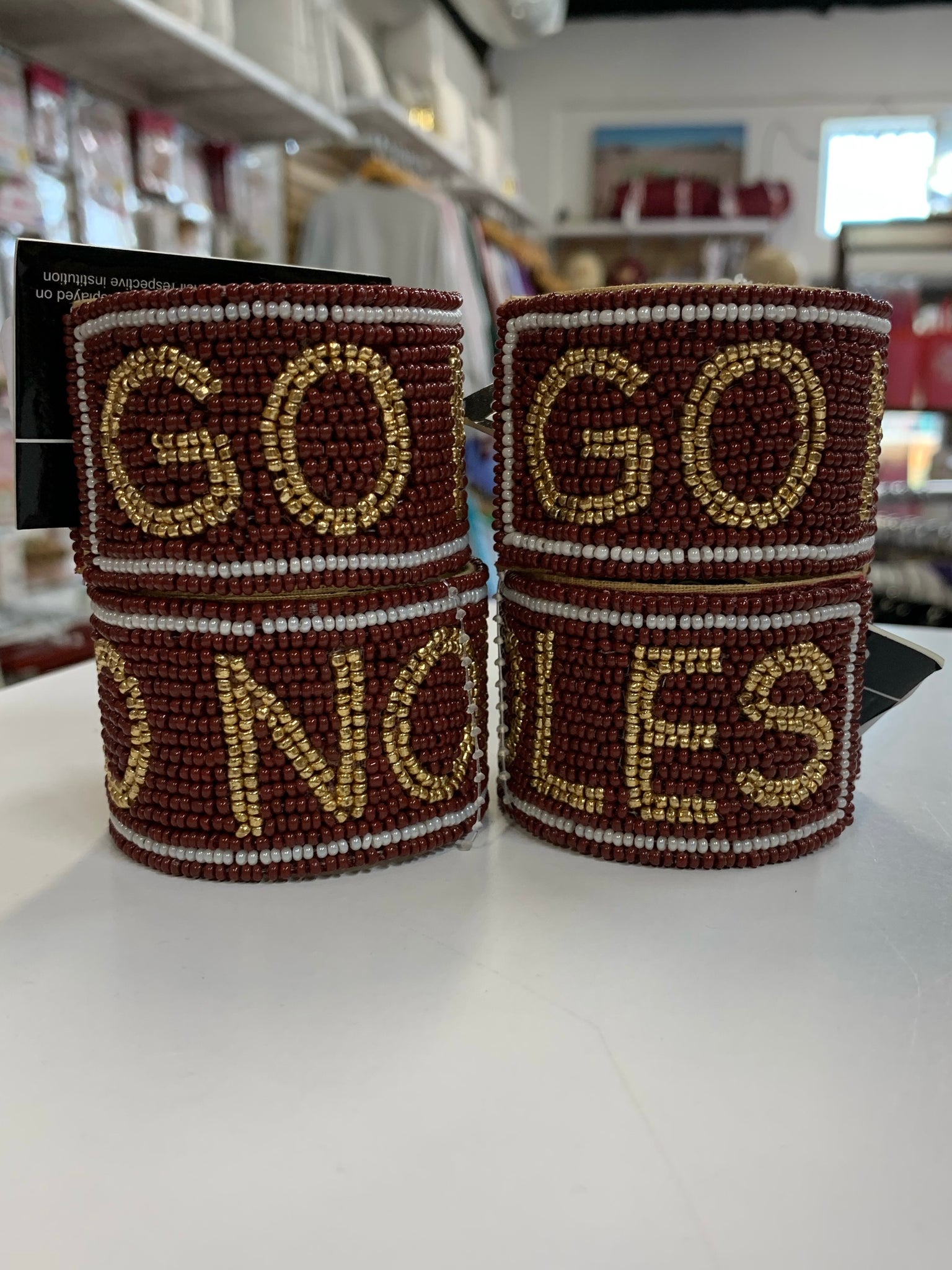 FSU Beaded Cuffs