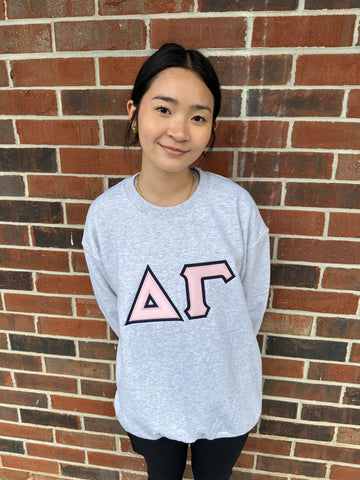 Sorority Classic Stitch Letter Sweatshirt