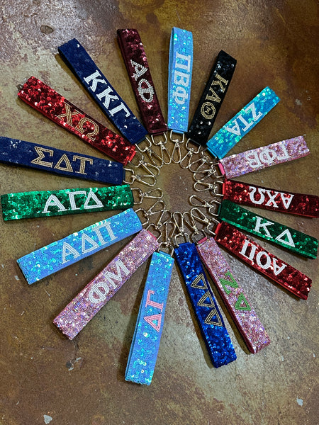 Panhellenic Sorority Keychain Wristlets