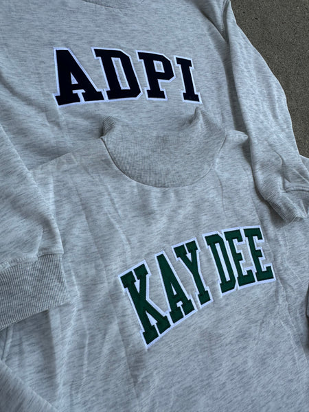 Stitched Mock Neck Sorority Sweatshirts