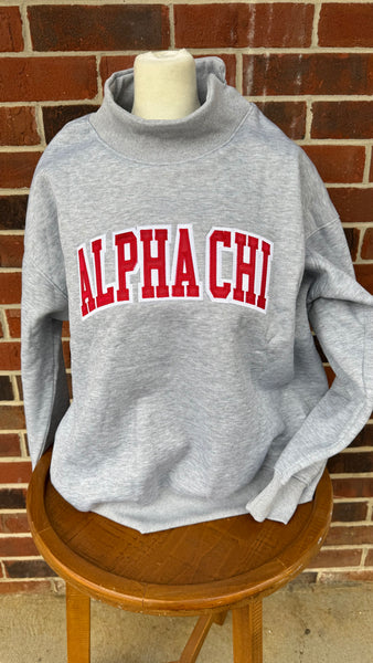 Stitched Mock Neck Sorority Sweatshirts