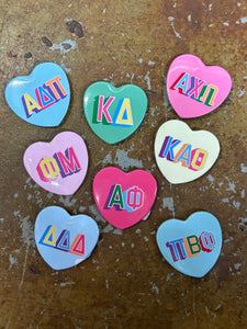 Sorority Swag CB Heart Button