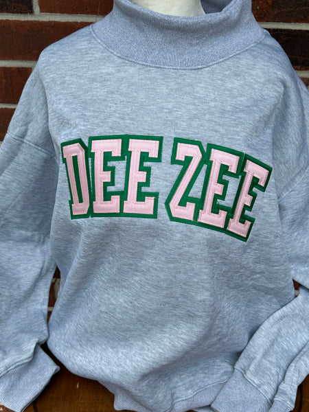 Stitched Mock Neck Sorority Sweatshirts (RTS)