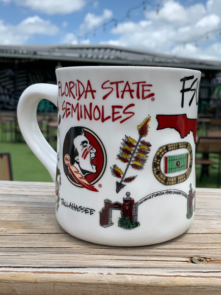 FSU Collage Art Drinkware