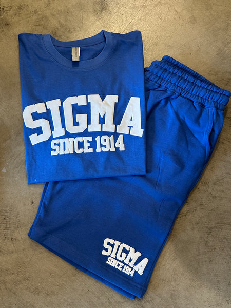 D9 - Fraternity Puff Ink Tee/Sweat Short Set