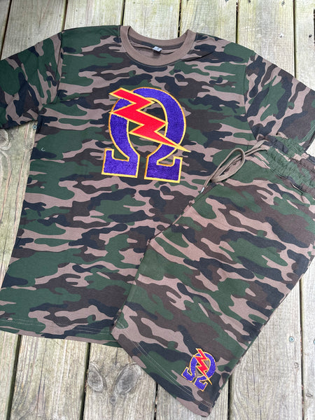 Camo Tee/Sweat Short Set - Omega Conclave