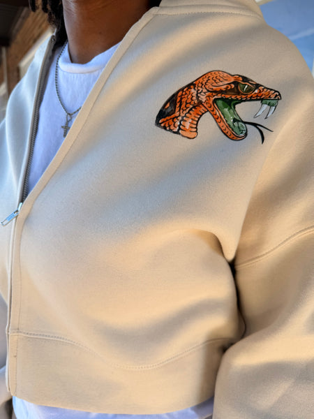 FAMU CG - Collage Cropped Hoodie