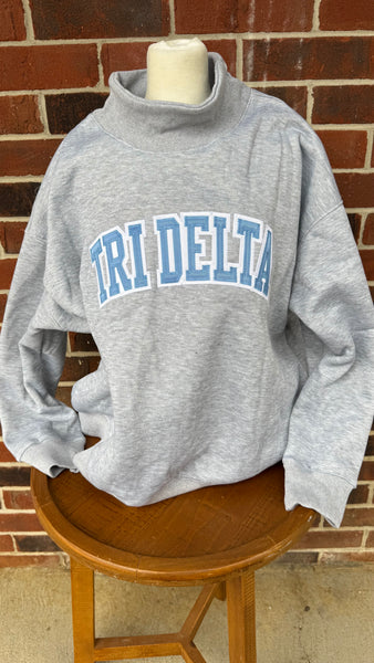 Stitched Mock Neck Sorority Sweatshirts