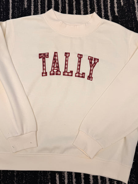 Tally - Embroidered Mock Neck