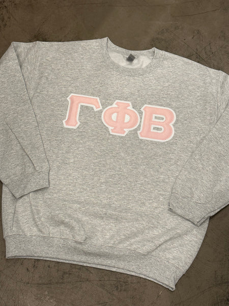 Sorority Classic Stitch Letter Sweatshirt