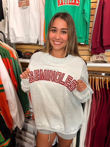 Seminoles - Mallory Embroidered Mockneck
