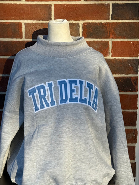 Stitched Mock Neck Sorority Sweatshirts (RTS)