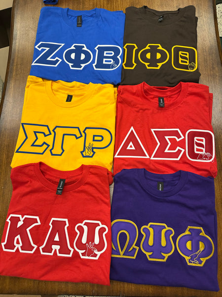 D9 - Stitch Letter Hand Sign Tee