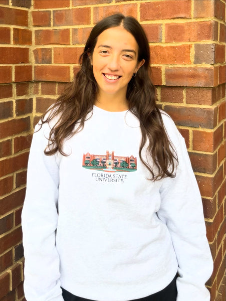 FSU - Campus Embroidered Sweatshirt (2 Colors)
