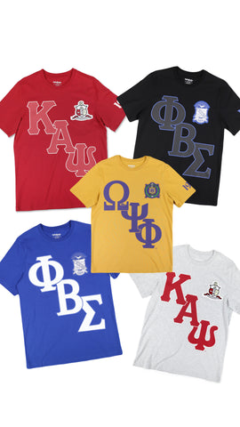 D9 - Fraternity Embroidered Crest Tees