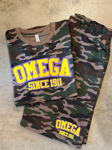 D9 - Fraternity Puff Ink Tee/Sweat Short Set