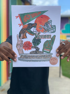 FAMU - Watercolor Art Prints (Multiple Prints)