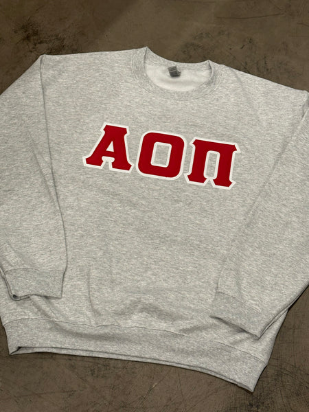 Sorority Classic Stitch Letter Sweatshirt