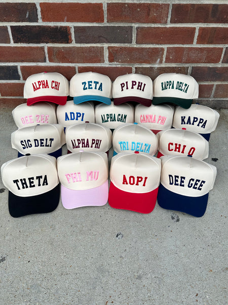Sorority Block Hat