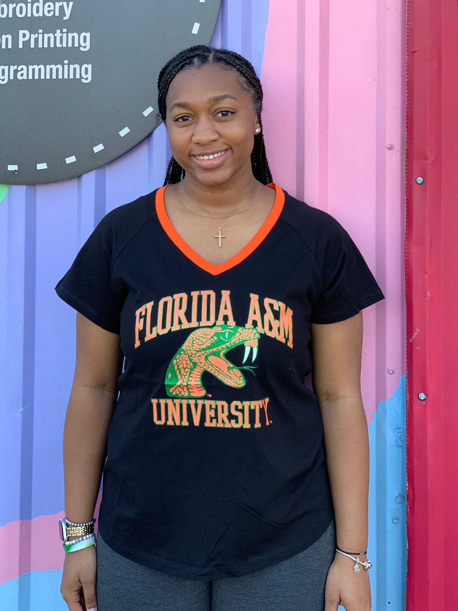 FAMU - Women's V-Neck Tee