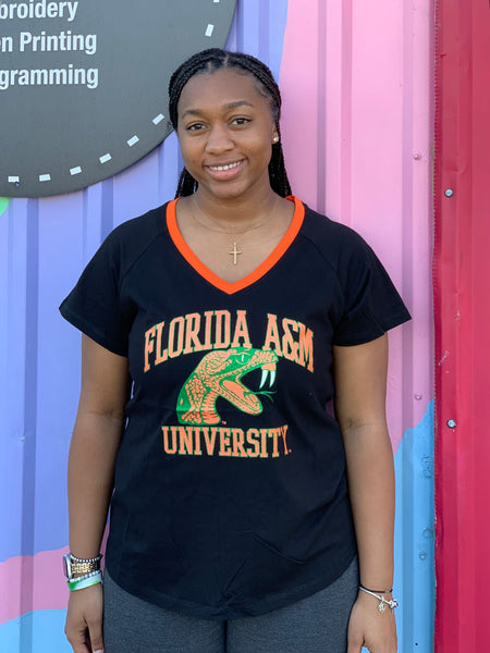 FAMU - Women's V-Neck Tee