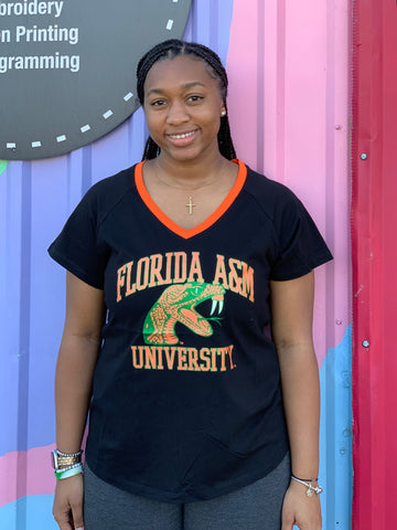 FAMU - Women's V-Neck Tee