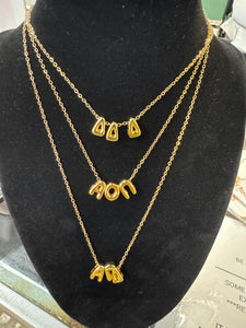 DT - Bubble Letter Sorority Necklace