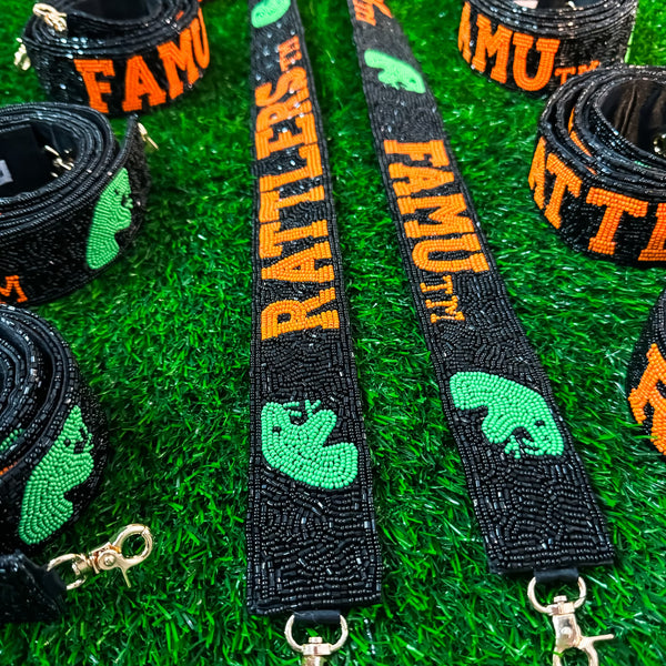 FAMU CG - NEW Black Beaded Purse Straps