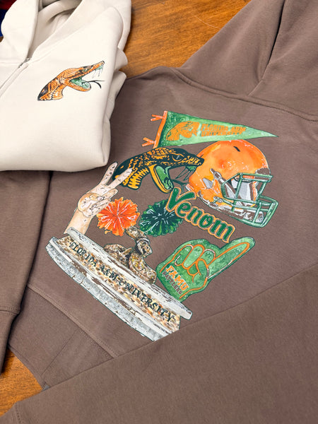 FAMU CG - Collage Cropped Hoodie