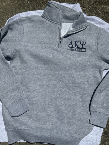 Alpha Kappa Psi - Embroidered 1/4 Zip Pullover