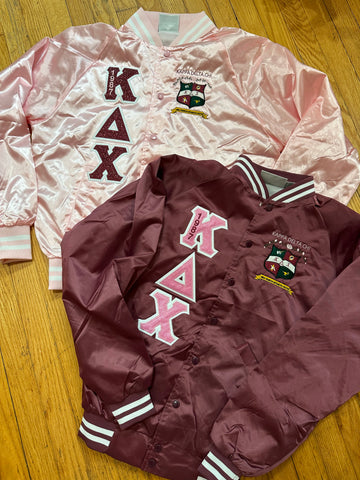 Kappa Delta Chi Satin Bomber Jacket