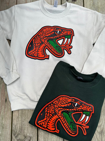 FAMU CG - Oversized Chenille Rattler Head Sweater (Limited Edition)