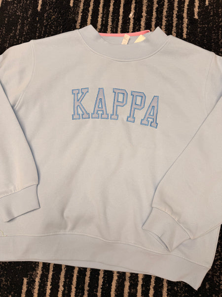 Gingham Mock Neck Sorority Sweatshirts