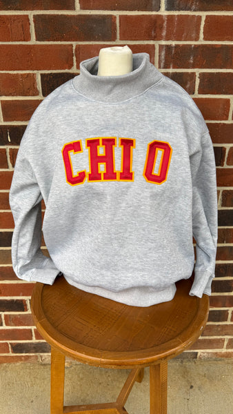 Stitched Mock Neck Sorority Sweatshirts