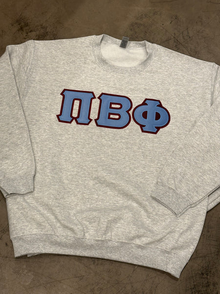 Sorority Classic Stitch Letter Sweatshirt