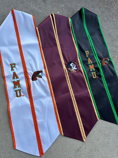 FAMU & FSU Satin Trim Graduation Stoles