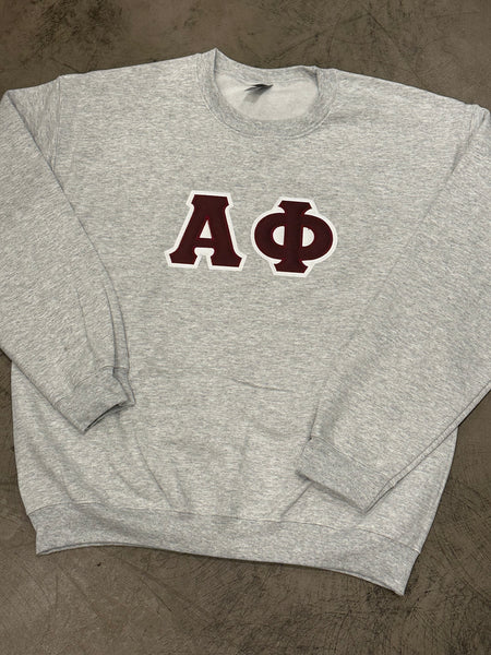 Sorority Classic Stitch Letter Sweatshirt