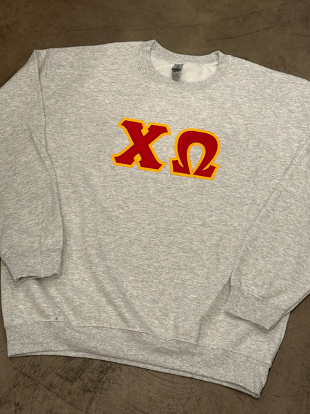 Sorority Classic Stitch Letter Sweatshirt