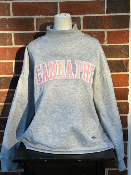 Stitched Mock Neck Sorority Sweatshirts (RTS)
